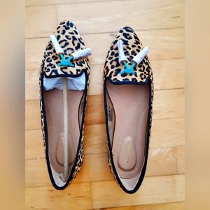 NEW Hush Puppies Sadie Tassel Slipon Loafer Flats Leopard Women’s size 9